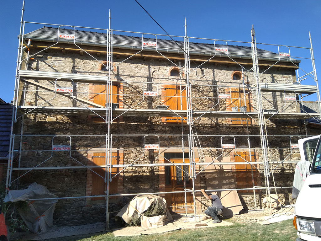 Rénovation façade en pierres